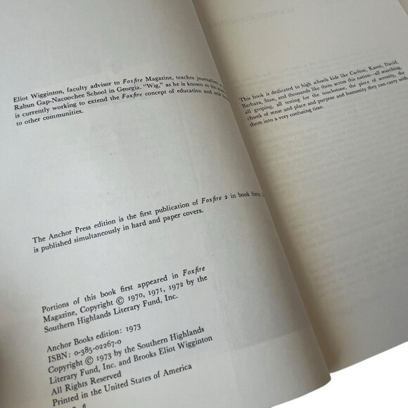 Foxfire Paperback Book Lot 1-4 Bundle Volume Set Fieldcraft Bushcraft Survival - Picture 10 of 16